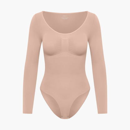 Bodysuit Sculpting Shapewear Longsleeve mit Slip - Secret Sale