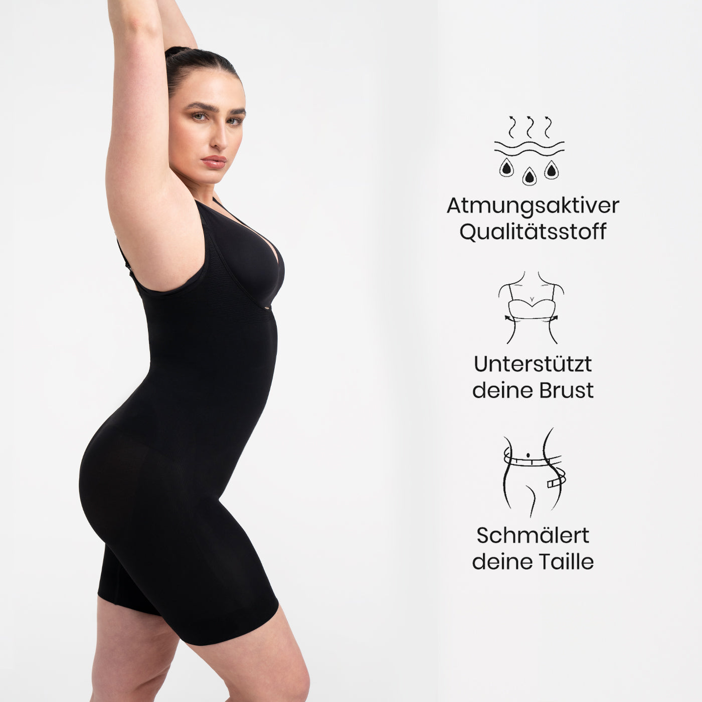 Bodysuit Sculpting Shapewear mit offener Brust - Secret Sale