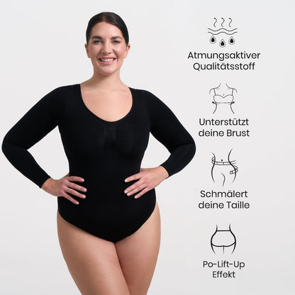 Bodysuit Sculpting Shapewear Longsleeve mit Slip - Secret Sale