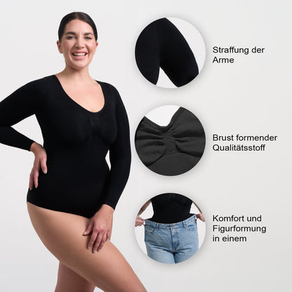 Bodysuit Sculpting Shapewear Longsleeve mit Slip - Secret Sale