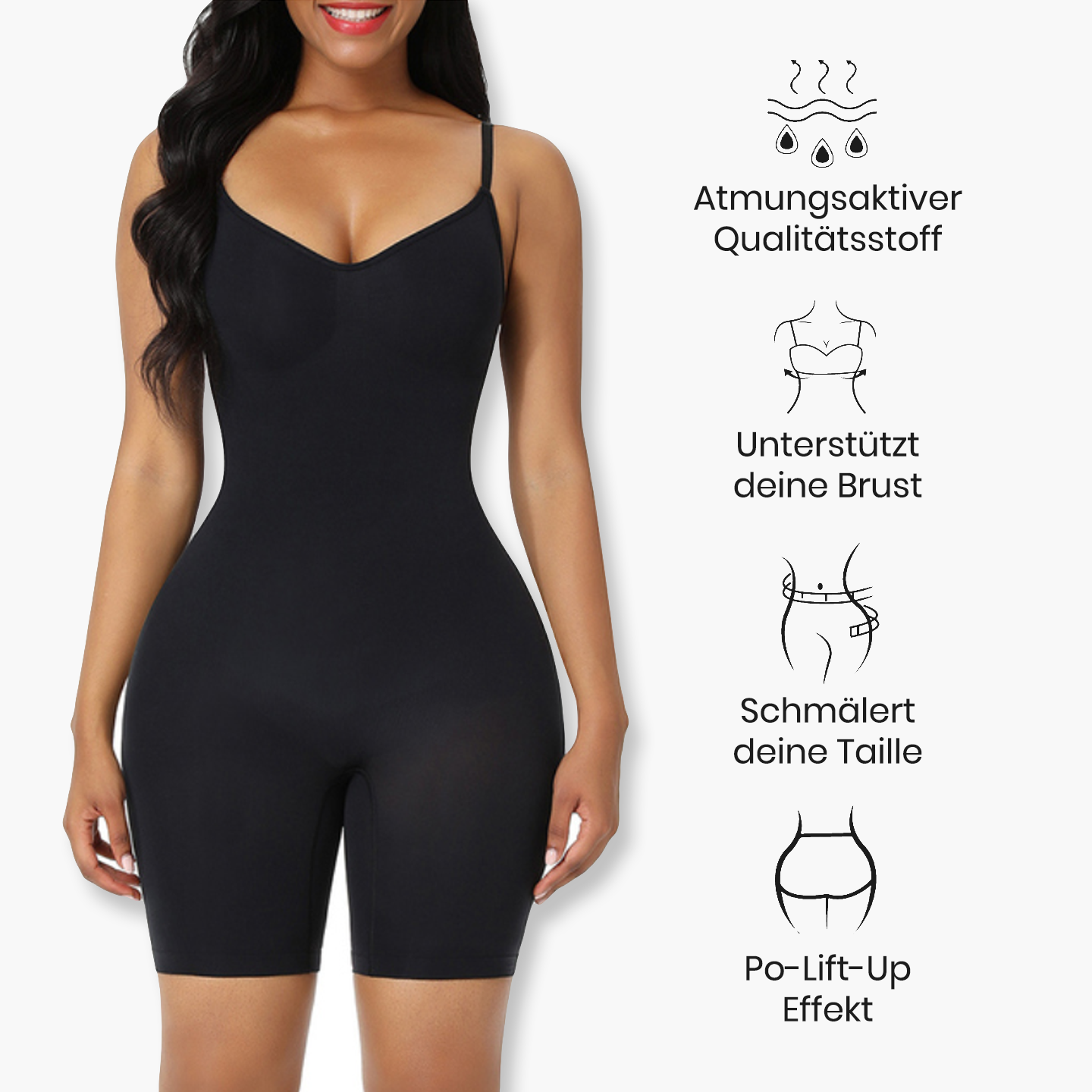 Bodysuit Sculpting Shapewear mit Shorts - Secret Sale